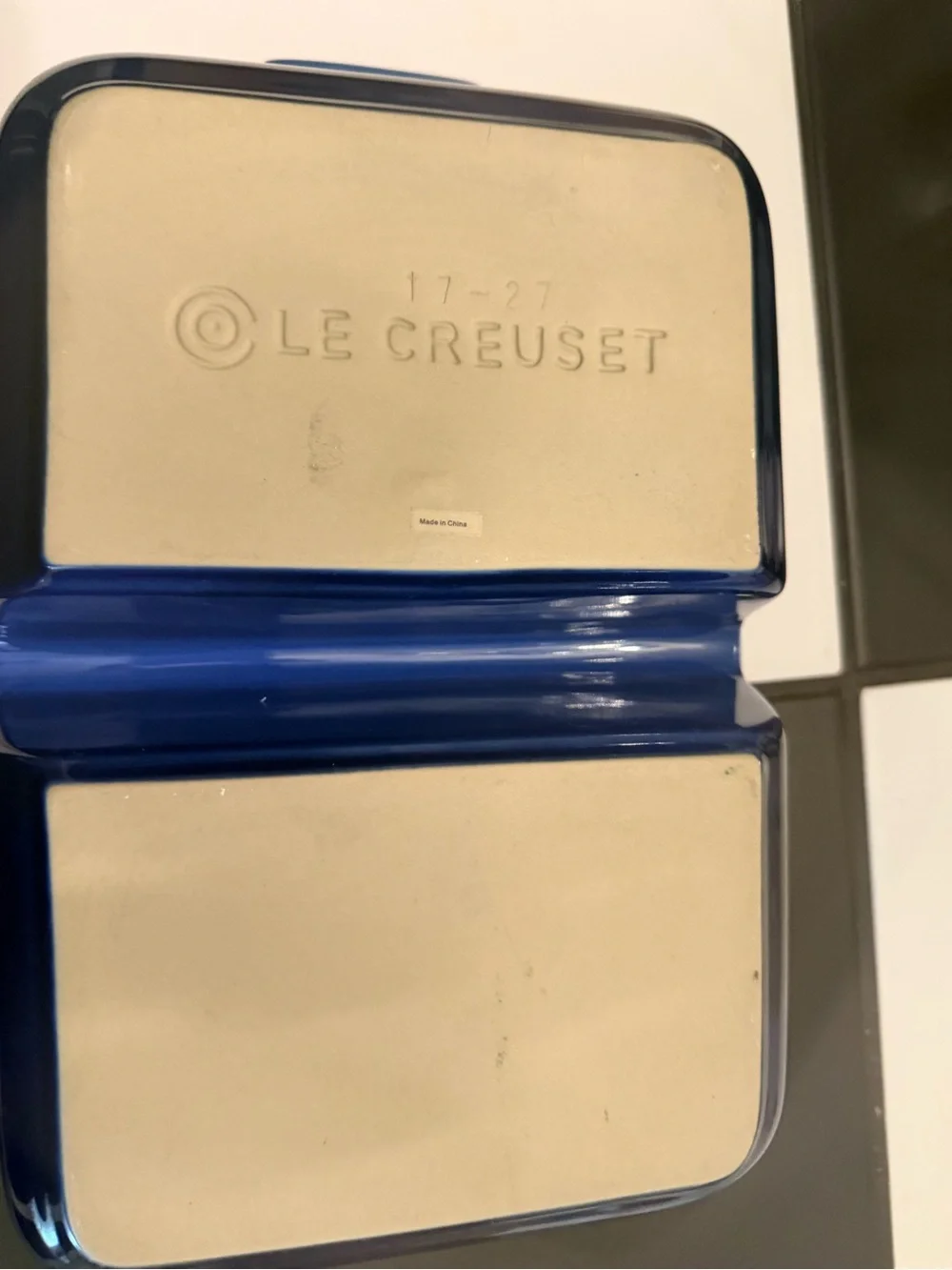Le Creuset Blue Ceramic Double Butter Dish